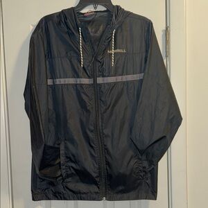 Merrell Black Windbreaker Jacket for Men EUC